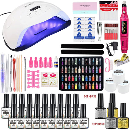 Nail Set Nail Drill Machine Nail Gel Polish Kit