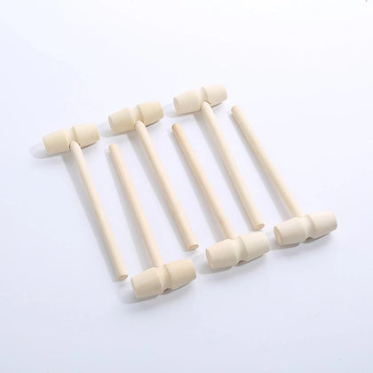 30 Pcs Wooden Hammers for Chocolate Mini Breakable