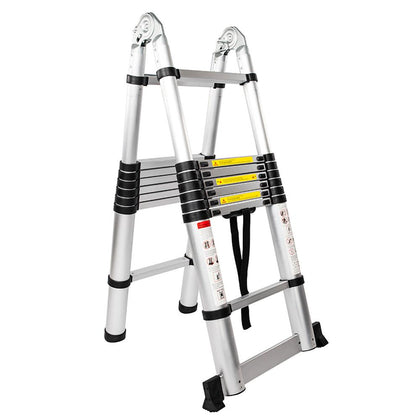 Aluminum 16 Steps Ladder Dual Joints Stretchable telescopic Ladders