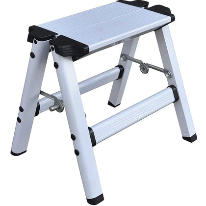 Aluminium Platform 2-Step Tool Folding Ladder