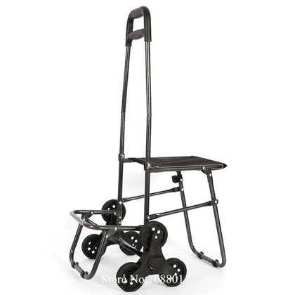 Outdoor Folding Shopping Trolley Dolly with Rolling Wheels