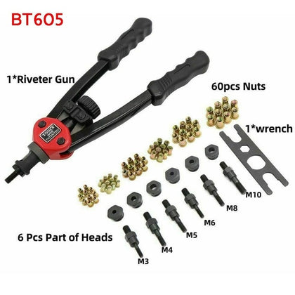 Hand Threaded Riveter Gun Tool 50/60PCS