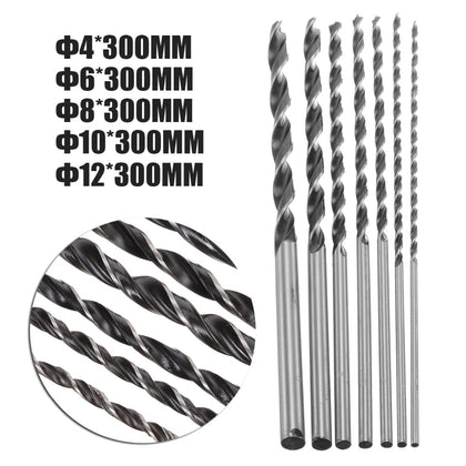 7Pcs Extra Long Wood Drill Bit Set 12